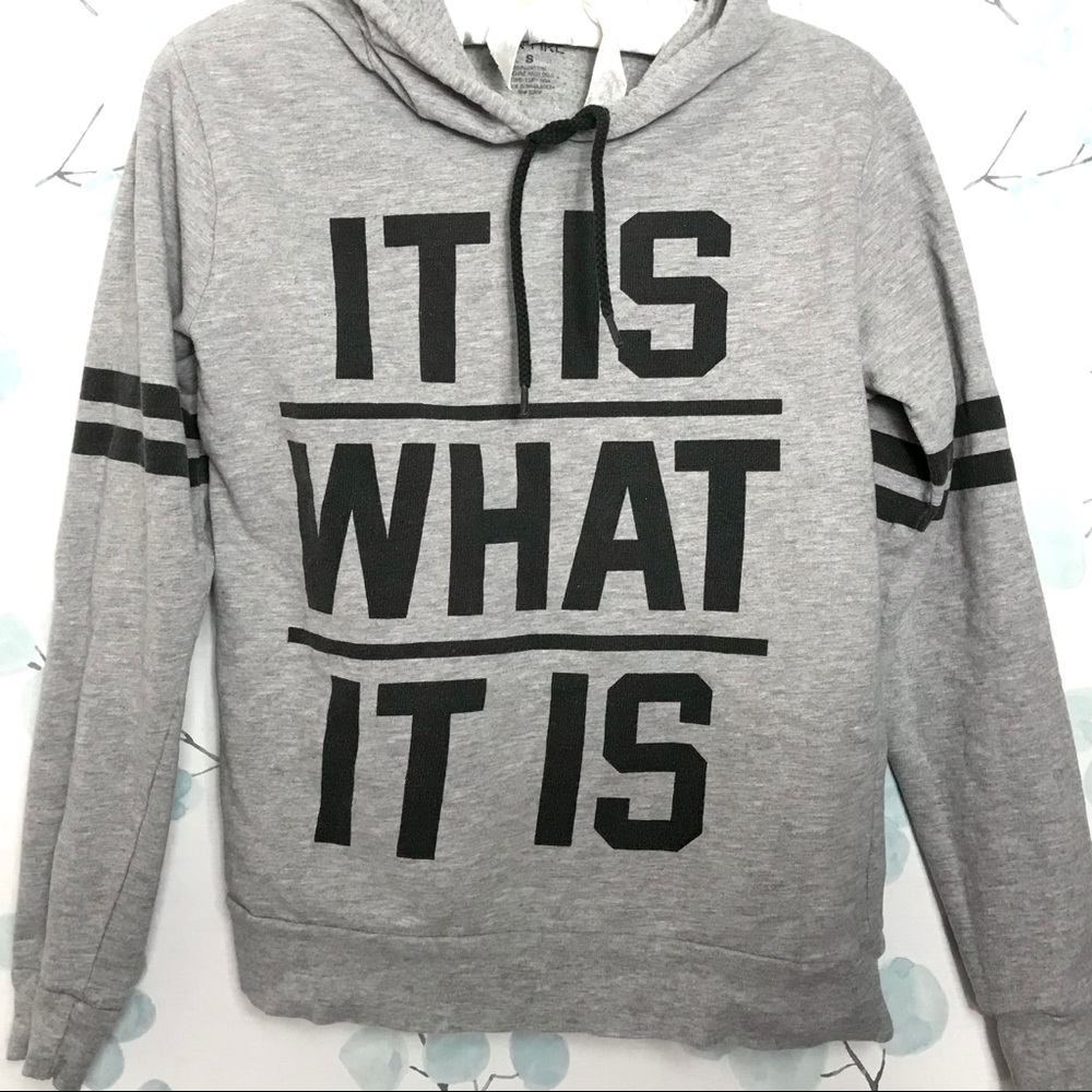 3 for $15 On Fire Juniors Heather Gray Hoodie Long Sleeve Sweatshirt Pullover - Picture 2 of 6